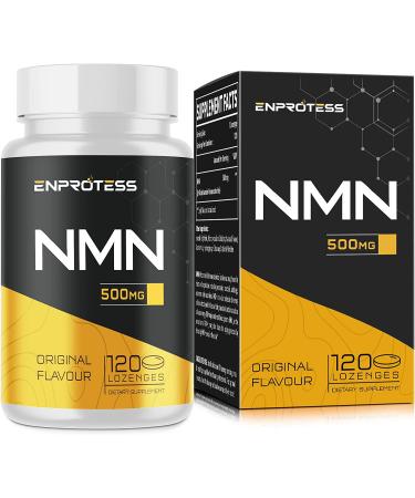 Sublingual NMN 500mg, Max Absorbency & Fast-Acting NMN 500mg Lozenge, NMN Supplement for Boost NAD+, Cell Repair, Boost Energy, Muscle Health, Anti-Aging, Immune Support, 120 Lozenges (120-Day Supply) 120 Count (Pack of 1)