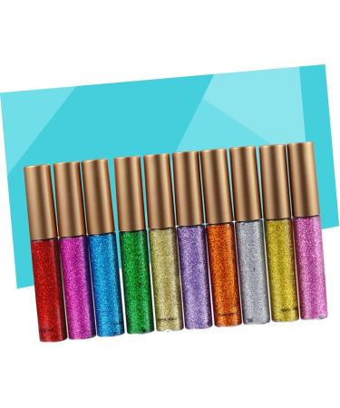 FRCOLOR 10pcs Liquid Liquid Eye Shadow Glitter Eyeliner Liquid Eyeliner Colorful - Buy Online on GoSupps.com
