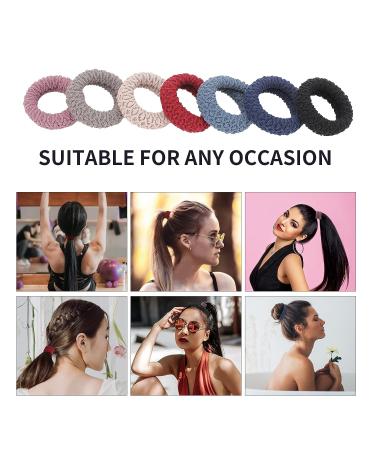 NiAMAi Sports Hair Thick Hair Ties for Women and Girls - Seamless Soft Elastic Hair Accessories - 12PCS - Buy Online on GoSupps.com