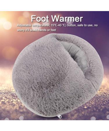 Serlium USB Foot Warmers | Soft Heated Slippers for Winter Office & Home Use - Gray - Buy Online on GoSupps.com