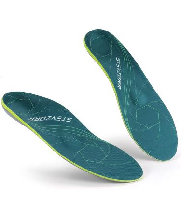 Plantar Fasciitis Orthopedic Insoles UK-12 (30.5CM) Green - Arch Support for Flat Feet, Heel Pain Relief, Shock Absorption & Comfort - Inserts for Men & Women - Buy Online on GoSupps.com