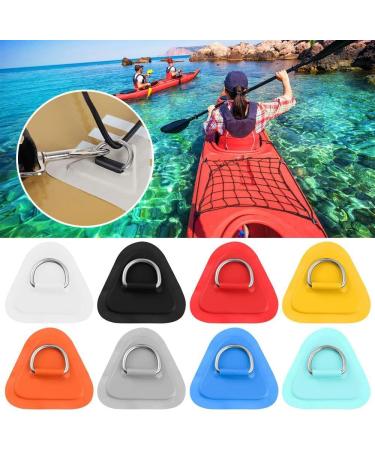 Stainless Steel D Ring Patch for Inflatable Boat Kayak Dinghy SUP | Elastic Shock Rope & Hooks | Stand Up Paddle Board Accessories - Cyan - Buy Online on GoSupps.com