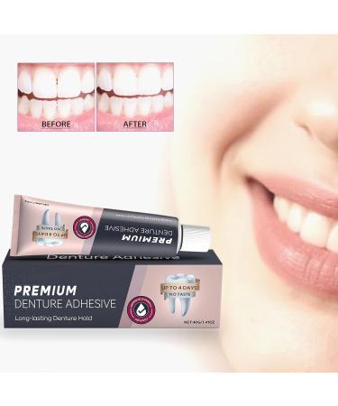 Adh sif Pour Dentier - Colle Dentaire Fixation Forte | Soin Confortable Doux avec Scellage tanche pour Grand-P re Grand-M re Famille Femmes Hommes Amis Adultes - Buy Online on GoSupps.com