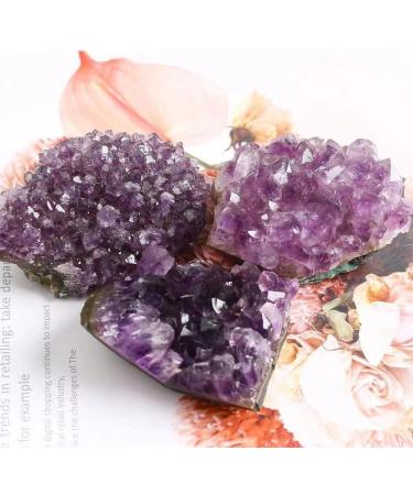 1pc 60g-200g Natural Rough Amethyst Cluster Raw Geode Crystals Stone Suitable for Home HOMEZHOU (Color : 85g-100g) - Buy Online on GoSupps.com