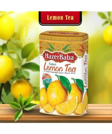 Hazer Baba - Turkish Tea Tin Pick N Mix | Choose From 4 Flavours | Turkish-Pomegranate-Tea Lemon-Tea Green Apple-Tea Apple-Tea - Pack of 2 X 250g - Buy Online on GoSupps.com