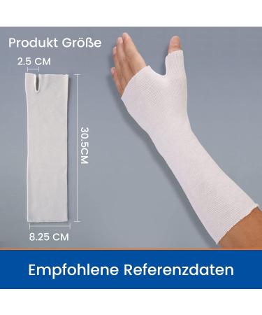 Willcom Wrist Threeking Stockinette - 10 Soft Arm Socks | Skin Liner Protective Cover for Casts & Joints | Comfortable Normal Size White - Buy Online on GoSupps.com