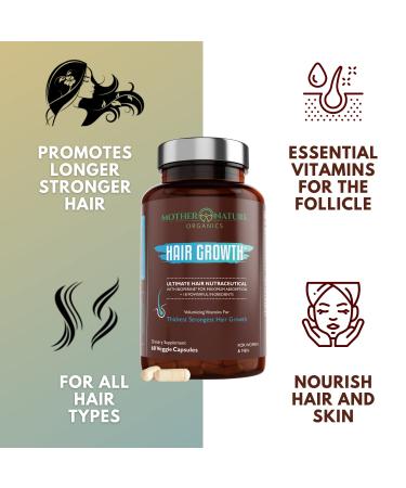 Nourish & Strengthen Hair from Inside Out with Moringa Oil & Capsules - Mother Nature Organics - Healthy Hair Growth - Buy Online on GoSupps.com