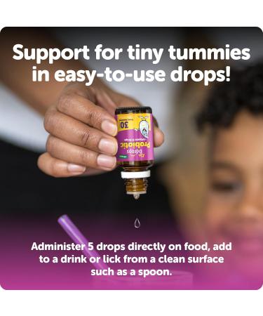 Ddrops Kids' Probiotic Drops Vitamin D 600 IU for Digestive and Immune Health - 0.27 fl oz/30 Servings - Buy Online on GoSupps.com