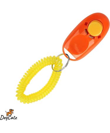 Puppy Clicker for Obedience Training Perfect for Pets Puppies Cats & Dogs in Dark Orange - Buy Online on GoSupps.com
