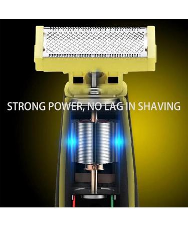 Stellaya Shaver Full Body Washed Wet and Dry Shaver Electric Body Hair Trimmer for Men Waterproof Male Hygiene Razor with 4 Types of Limited-Length Combs Waterproof Male Razor(1pcs) 1pcs Yellow - Buy Online on GoSupps.com