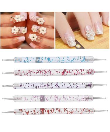 5-Piece Nail Art Dotting Tools Set - DIY Nail Dotting Pens for Home & Salon Manicure - Buy Online on GoSupps.com