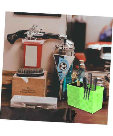 Minkissy 3-Pack Scissors Holder & Haircut Organizer | Slide-Resistant Tool Stand & Storage Box | Hairdressing Essential | 15.6x10.6cm | Gr n - Buy Online on GoSupps.com