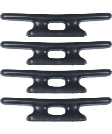 Pack of 6 Black Marine Dock Cleats for Kayak, Canoe, and Boat Mooring - Buy Online on GoSupps.com