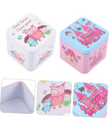 Alipis 4 pcs Tins Cases Containers Wedding Sweets Delicate Cans Cartoon Party Candy Tinplate - Buy Online on GoSupps.com