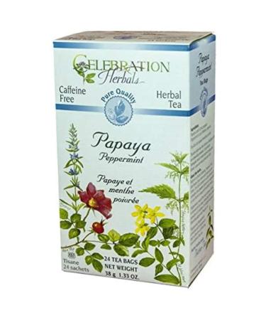 CELEBRATION HERBALS Papaya Peppermint Tea Organic 24 Bag 0.02 Pound