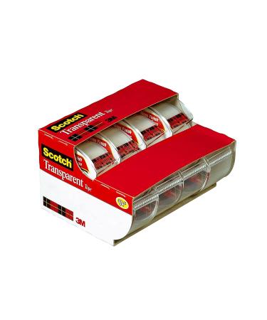 Scotch Transparent Tape  4 Dispensered Rolls  Versatile  Clear Finish  Engineered for Office and Home Use  3/4 x 850 Inches (4814) 0.75 x 850 in Transparent Tape - Buy Online on GoSupps.com