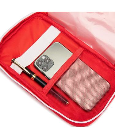 Jipemtra Small First Aid Kit Bag - Red Handle Outdoor Travel Rescue Pouch for Car, Home, Office & Sport - Buy Online on GoSupps.com