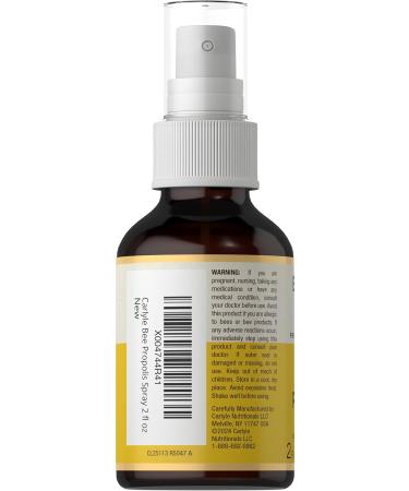 Carlyle Bee Propolis Throat Spray | 2 fl oz | Source of Antioxidants | Bioactive Supplement | Non-GMO | by Beehive's Best - Buy Online on GoSupps.com