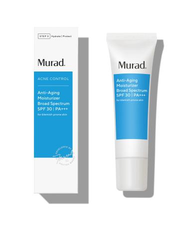 Murad Anti-Aging Moisturizer Broad Spectrum SPF 30 (UPDATED PACKAGING) | Grease-Free Face Moisturizer for Women & Men - Anti-Aging Face Cream with SPF  1.7 Fl Oz 1.7 Fl Oz (Pack of 1)