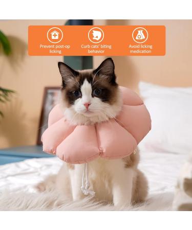 Avont Cat Cone Collar Soft Adjustable Pet Recovery Collar for Cats Kittens Puppies After Surgery Elizabethan Neck Cone of Shame Alternative to Prevent Licking Biting Protect Wounds -Pink (S) Pink Small - Buy Online on GoSupps.com
