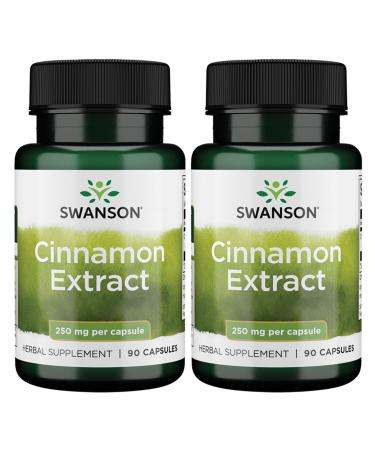 Swanson Cinnamon Extract (250mg, 90 Capsules) (2 Pack)