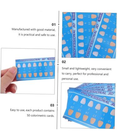 Healvian Tooth Coloring Cards - 60 STK Tooth Color Guide for Whitening & Care | International Shipping Available - Buy Online on GoSupps.com