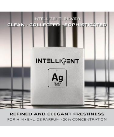 Intelligent Silver | Clean Collected and Sophisticated | Extrait de Parfum for Men | 3.4 Fl Oz (100 mL) - Buy Online on GoSupps.com