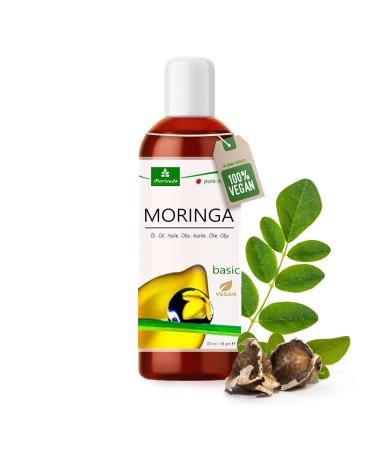 MORIVEDA - MORINGA Oil Basic 100ml from Moriveda pressed from Oleifera seeds and pods for skin care hair care wound care anti -aging Behen l (1x100ml) Moringa basic oil skin care 100 ml - Buy Online on GoSupps.com