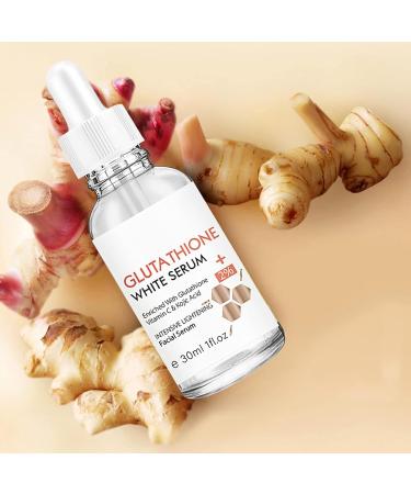 Glutathione Face Neck Skin Whitening Serum Freckle Dark Spots Removal Serum Glutathione Whitening Freckle Serum Moisturizing Vitamin C Essence Glutathione Whitening Face Serum - Buy Online on GoSupps.com