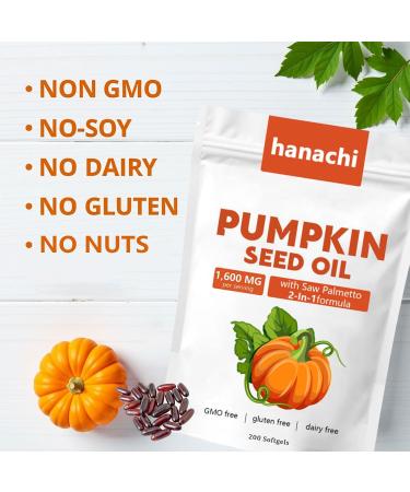 Ovela Pumpkin Seed Oil Capsules 2-in-1 Formula with Saw Palmetto for Hair Growth & Scalp Health | Cold-Pressed Rich in Fatty Acids | Supports Hair Heart Skin | Non-GMO | Gluten Free | 200 Softgels - Buy Online on GoSupps.com