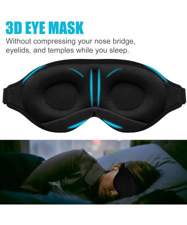 EI Sonador 3D Contoured Sleep Eye Mask for Men and Women - Black - Buy Online on GoSupps.com