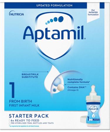Aptamil 1 First Baby Milk Formula - Pack of 6 - 70ml - Buy Online on GoSupps.com