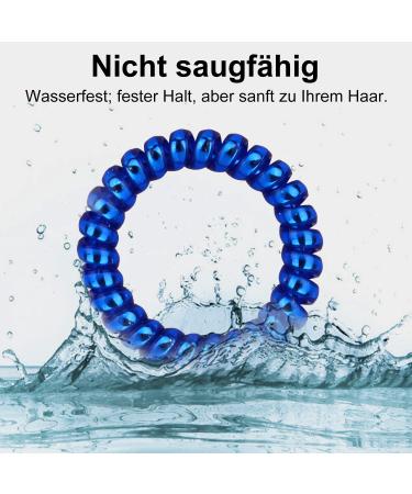 Jesslab Spiral Hair Ties 10 PC Traceless Coiled Ponytail Holders | No-Damage Hair Accessories for Women & Girls Color Sorted - Buy Online on GoSupps.com