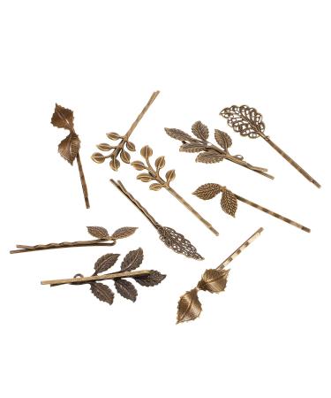 22-Piece Vintage Hair Clips Barrettes Set - Bronze Leaf, Flower, Butterfly, Heart Bobby Pin for Girls and Women - Buy Online on GoSupps.com