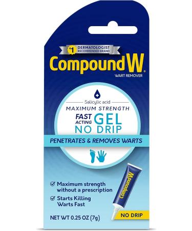 Compound W Maximum Strength Fast Acting Gel Wart Remover, 0.25 oz