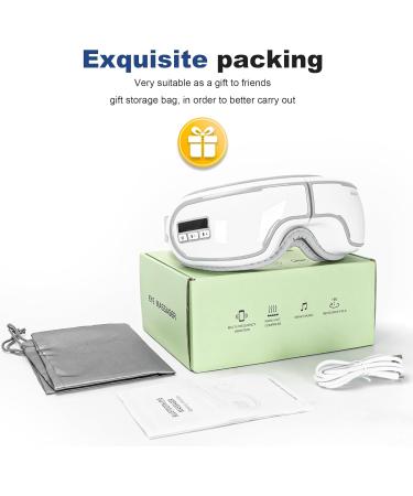 Eye Massager FSA/HSA Eligible | Heated Eye Massager for Migraine Relief Dark Circles & Eye Strain | Best Gift for Men & Women - Buy Online on GoSupps.com