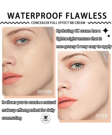 LJYBoBin Hydrating CC Cream With SPF 50+ PA++++ Waterproof Flawless Concealer Full Coverage BB Cream For All Skin Types - Natural - 0.04 Ounce (Pack of 1) - Buy Online on GoSupps.com