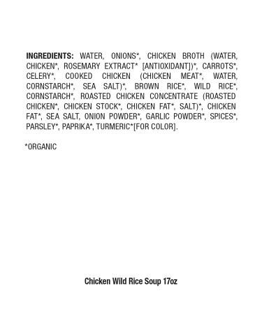 Pacific Foods Organic Chicken Wild Rice Soup - 17oz Cartons, 12-Pack | Healthy Comfort Food - Buy Online on GoSupps.com