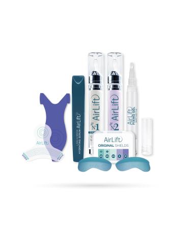 AirLift Lash Lift Basic Kit Professional with Instructions (Original Lotions Syringe) Eyelash Perm and Brow Lamination Dual Lifting System Salon Use