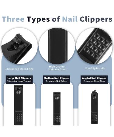 Professional 18-Piece Manicure Pedicure Set - Stainless Steel Nail Care Kit for Home & Travel - Perfect for Men & Women - Buy Online on GoSupps.com