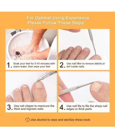 3pcs Nail Nipper Cuticle Trimmer Spoon Pusher Set - Nail Care Pedicure Manicure Tools - Buy Online on GoSupps.com