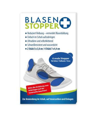 Bladder stopper |6 oval stopper for toe/foot edge |To avoid bubbles and pressure points the original never blow again for shoes hiking office and more (oval stopper)
