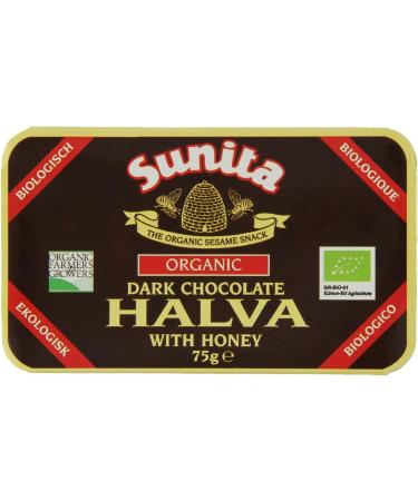 Sunita Organic Honey Halva Sesame Snack with Cocoa - Natural Protein Source - Vegetarian - 75g - Buy Online on GoSupps.com