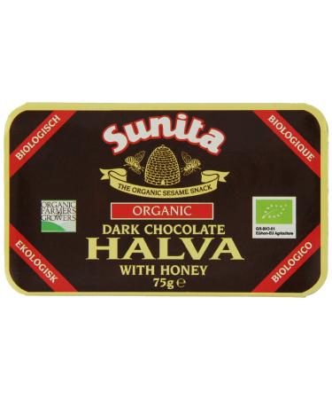 Sunita Organic Honey Halva Sesame Snack with Cocoa - Natural Protein Source - Vegetarian - 75g - Buy Online on GoSupps.com