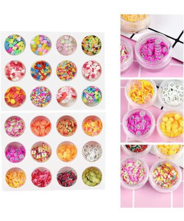 FOMIYES 72 Boxes Fruit Slice Diy Manicure Lip Gloss Base Clay Fruit Slices Nail Adornos Para Mesa De Fruit Slice Embellishments Resin Charms Cake Toppers Decor The Flowers Accessories - Buy Online on GoSupps.com
