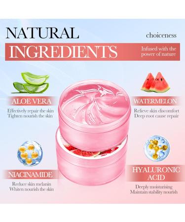 Crsetmyth Niacinamide Nourishing Watermelon Serum 220g Face Cream Body Gel Watermelon Extracts Moisturizing and Whitening Cream Moisturizer for Dry Skin Sunburn Acne - Buy Online on GoSupps.com