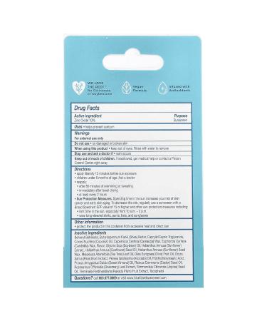 Blue Lizard Australian Sunscreen Mineral Sunscreen Lip Balm SPF 15 Natural Coconut 0.13 oz (3.8 g) - Buy Online on GoSupps.com