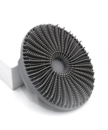 PLZ Silicone Body Scrubber  Gentle Exfoliating Body Scrubber Lathers Well Shower Scrubber for Body Silicone Body Brush for Use in Shower - Grey