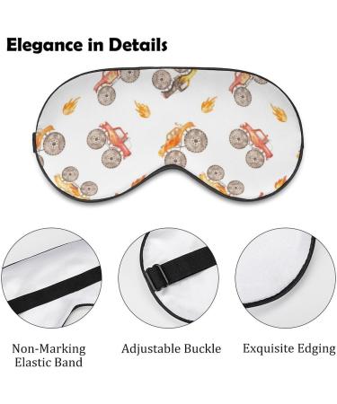 Buy Cute Monster Trucks Sleeping Mask | Soft Eye Mask & Adjustable Blindfold for Comfortable Night Sleep | International Shipping Available - Buy Online on GoSupps.com