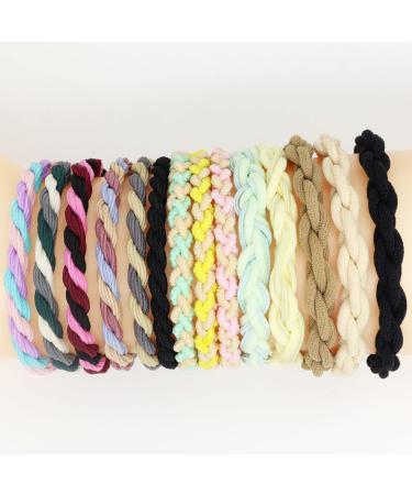 SWIHAITI 52Pcs Boho Hair Ties Bracelets | Elastic Bands for Women Girls with Thick, Heavy, and Curly Hair - Buy Online on GoSupps.com